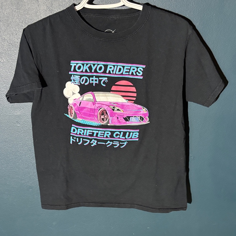 Kids Black Tokyo Riders Graphic Tee